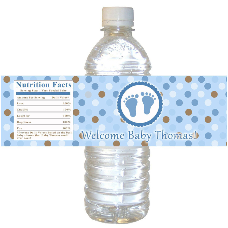 CCPES085 étiquette de bouteille d'eau en plastique personnalisée